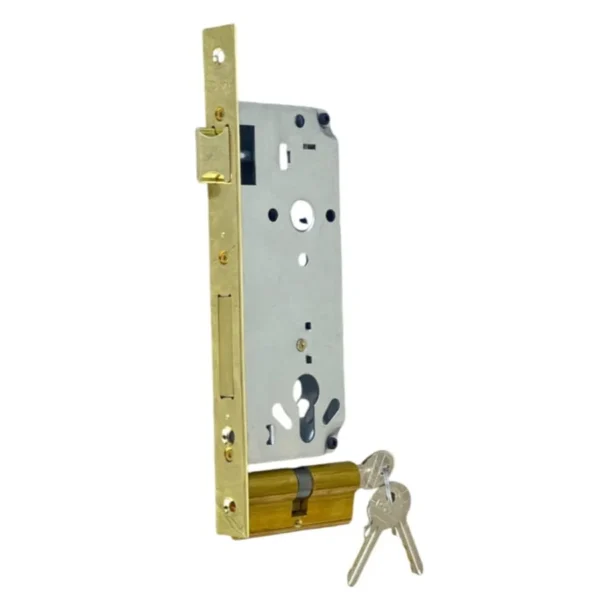 Wood Door body lock with cylinder Size 45 ICSA