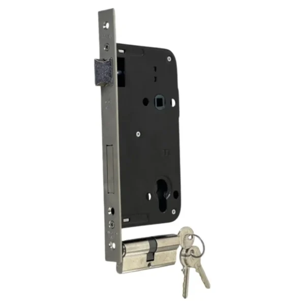 Wood Door body lock with cylinder Size 60 ICSA