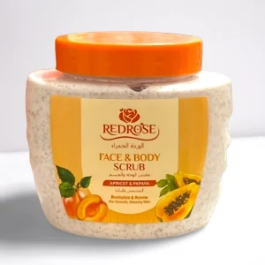 Face & Body Scrub – Apricot & Papaya – 500 ml (REDROSE)