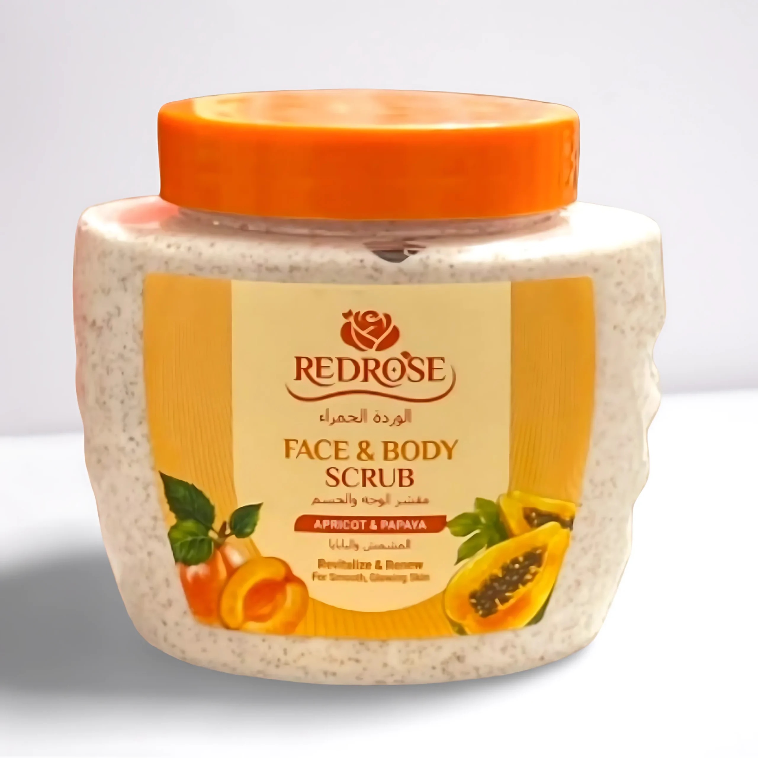 Face & Body Scrub – Apricot & Papaya – 500 ml (REDROSE)