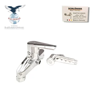 Schloseer German Shattaf Mixer Set - Modern Single Lever with Spray Head - Model JSX-039-P5